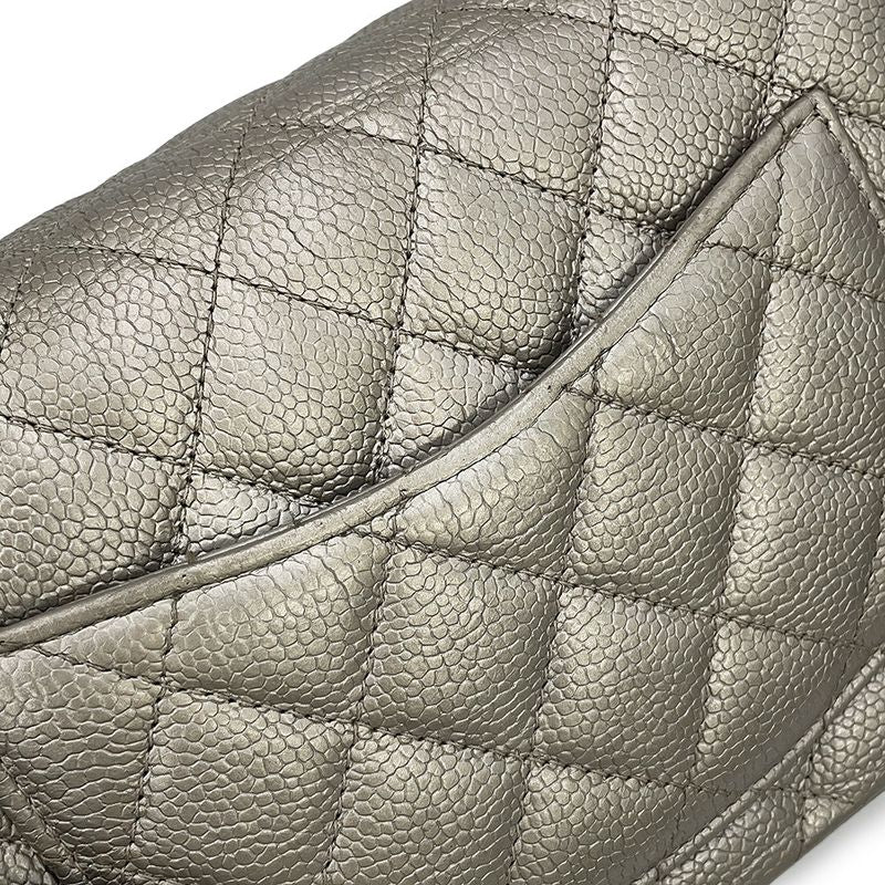 Chanel Chain Shoulder Bag Mini Quilted CC Logo Caviar Leather