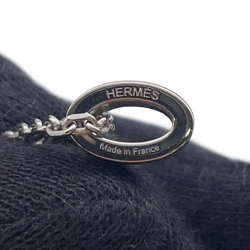 Hermes Necklace Mini Pop Black Silver