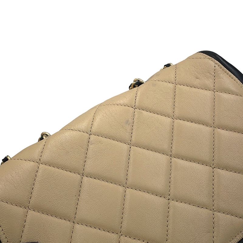 Chanel Chain Shoulder Bag Quilted CC Logo Cruise Line Lambskin