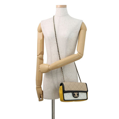 Chanel Chain Shoulder Bag Quilted CC Logo Cruise Line Lambskin