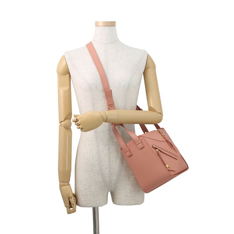Loewe Handbag Hammock Compact Calf Leather 2-Way Pink
