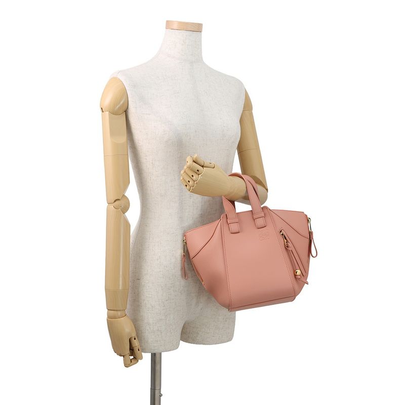 Loewe Handbag Hammock Compact Calf Leather 2-Way Pink