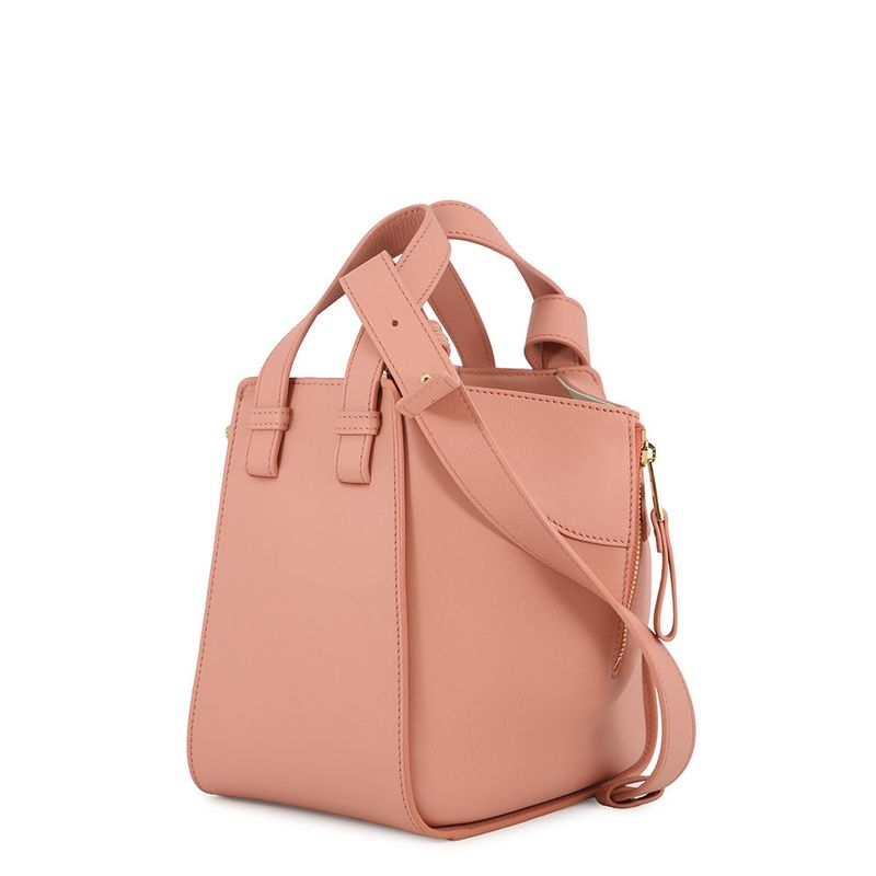 Loewe Handbag Hammock Compact Calf Leather 2-Way Pink