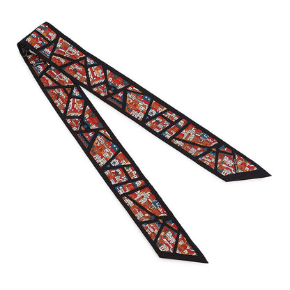 Hermes Scarf Twilly Rive Droite Gauche Right Bank and Left Silk
