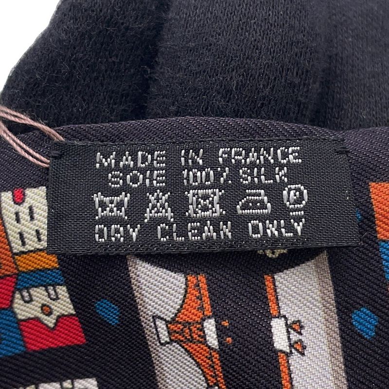 Hermes Scarf Twilly Rive Droite Gauche Right Bank and Left Silk