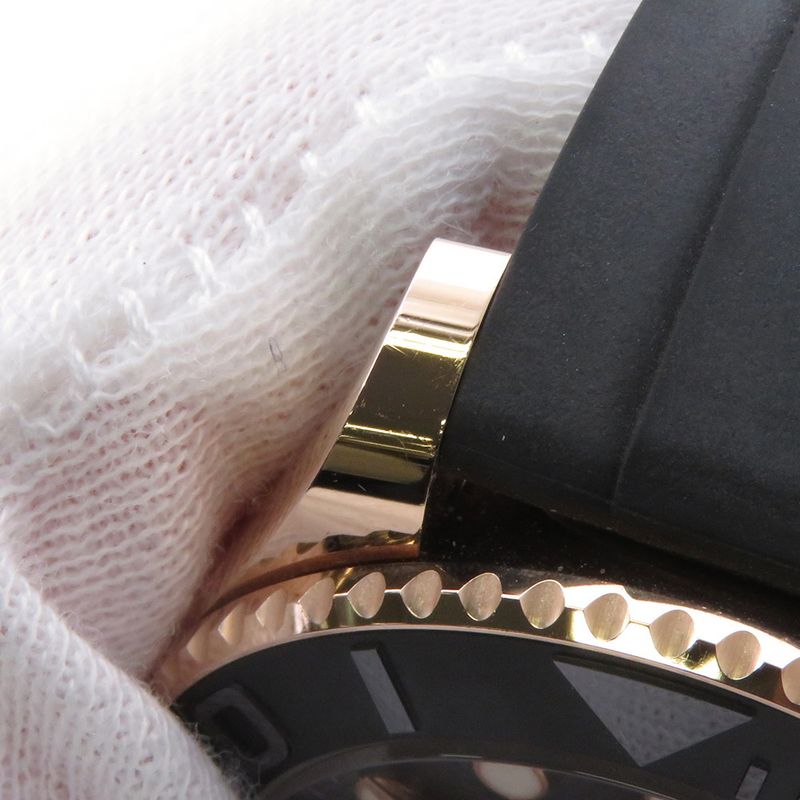 Rolex Yottomar Star 18k Pink Gold Everose Roulette Watch Black Dial