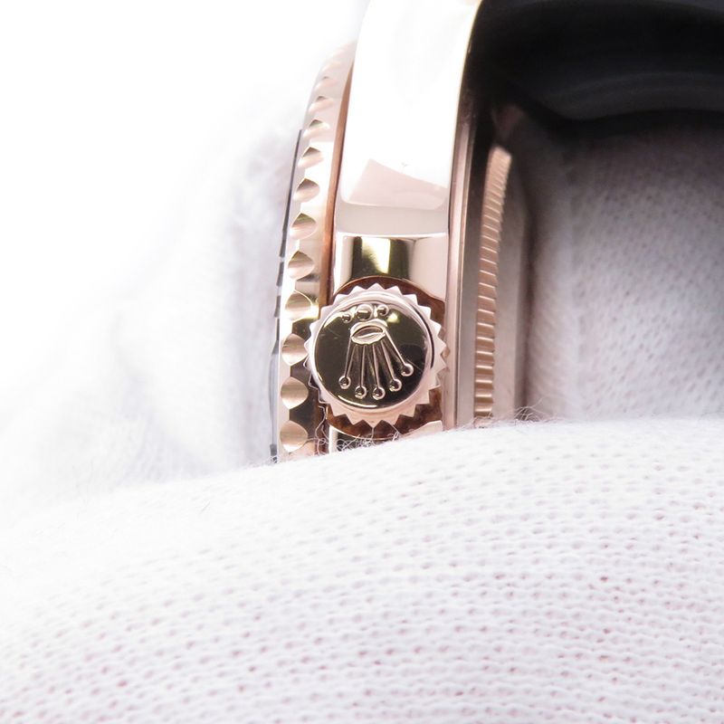 Rolex Yottomar Star 18k Pink Gold Everose Roulette Watch Black Dial
