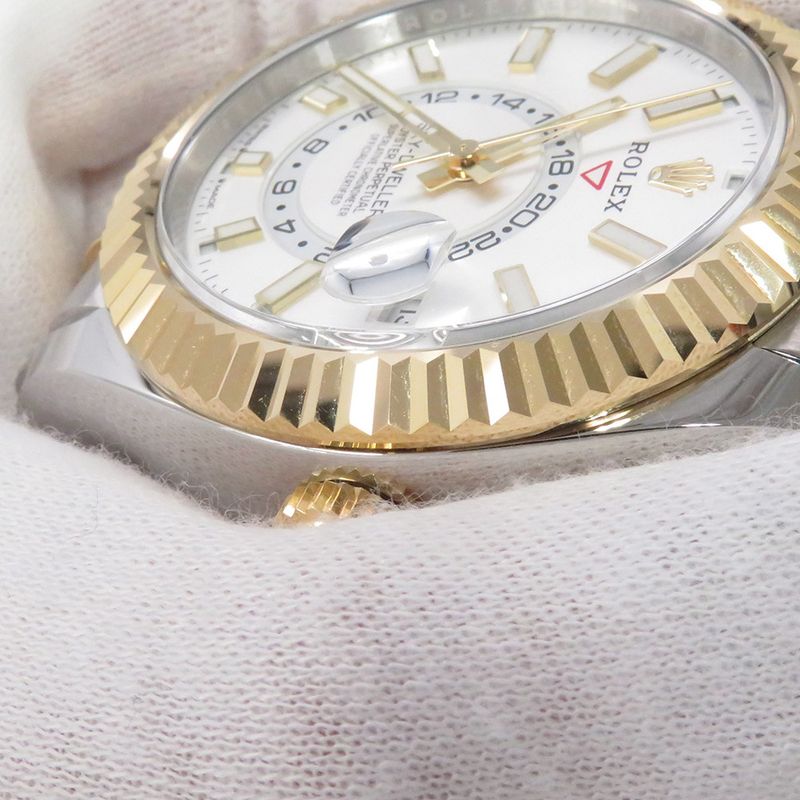 Rolex Sky Dweller SS 18k White Gold Random Syrian Lou Let Watch Dial