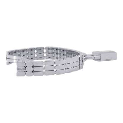 Hermes Kelly Watch Spark Ring White Lacquer Dial