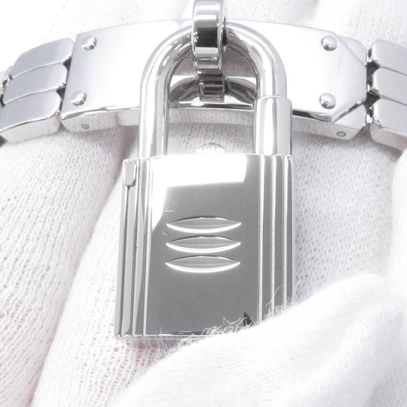 Hermes Kelly Watch Spark Ring White Lacquer Dial