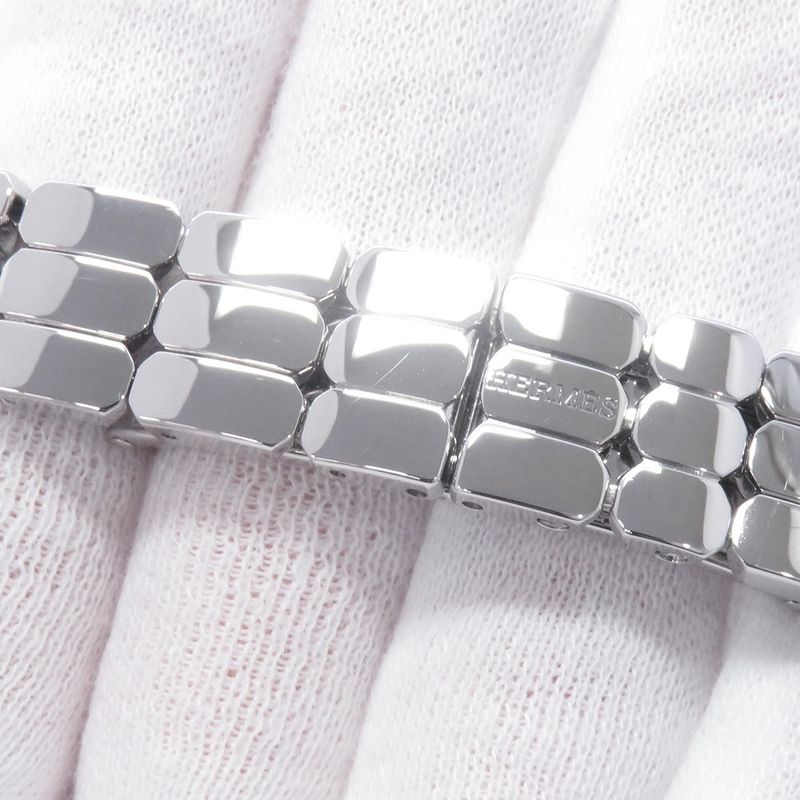 Hermes Kelly Watch Spark Ring White Lacquer Dial