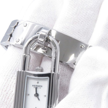 Hermes Kelly Watch Spark Ring White Lacquer Dial