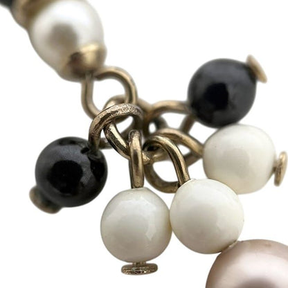 Chanel Swing Earrings Gold Black White Multicolor