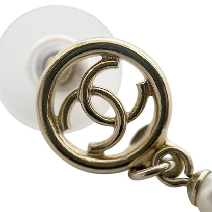 Chanel Swing Earrings Gold Black White Multicolor