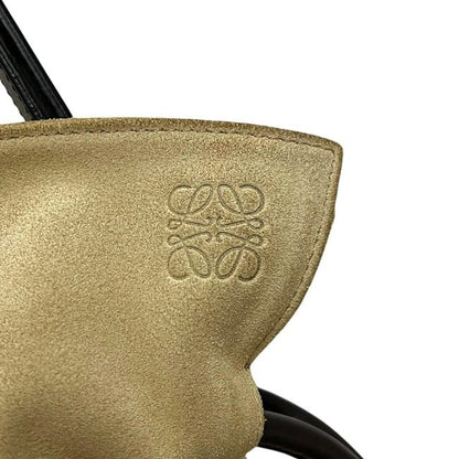 Loewe 2-Way Drawstring Bag Flamenco Knot Beige Dark Brown