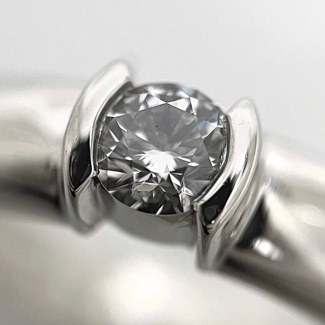 Tiffany & Co Dots Solitaire Diamond Ring