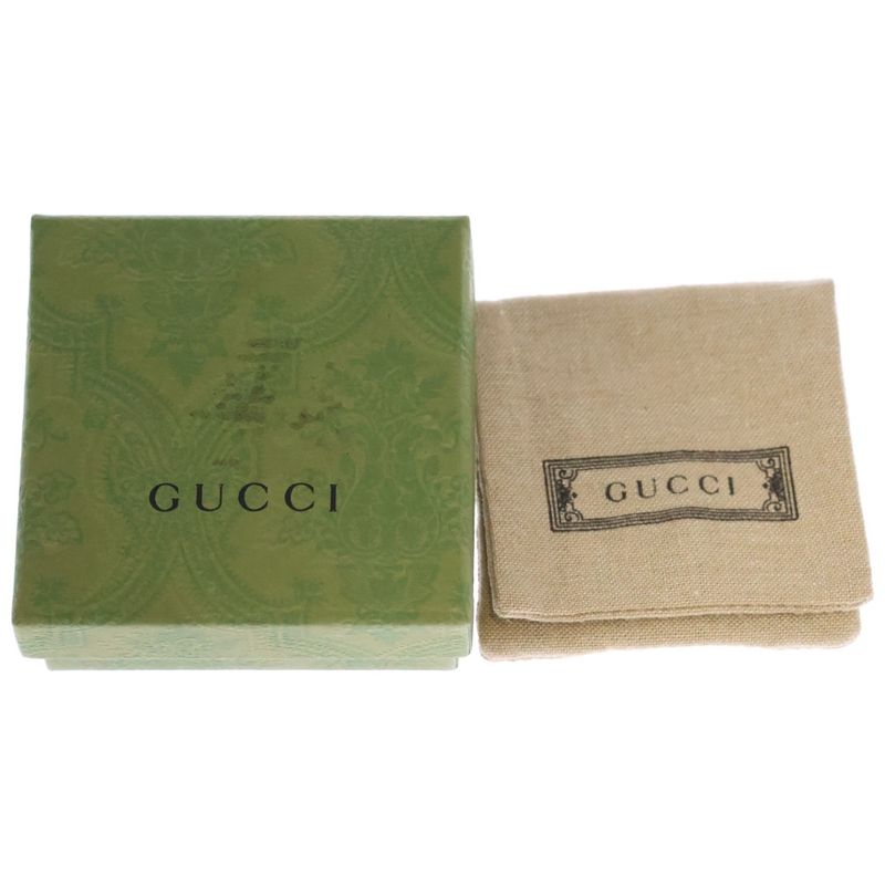 Gucci Arabesque Interlocking Necklace Pendant Chain Silver