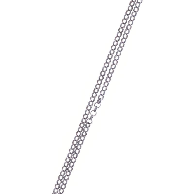 Gucci Arabesque Interlocking Necklace Pendant Chain Silver