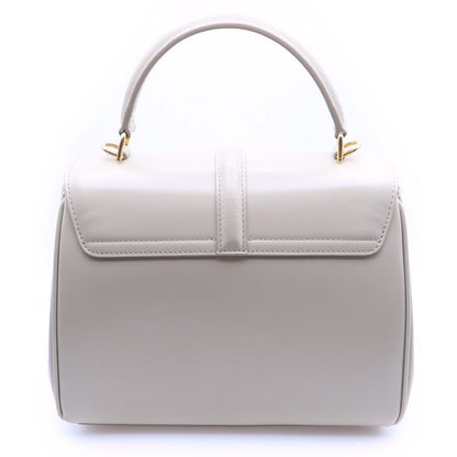 Celine Small 16 Seeds 2-Way Shoulder Bag Ivory Calfskin Gold
