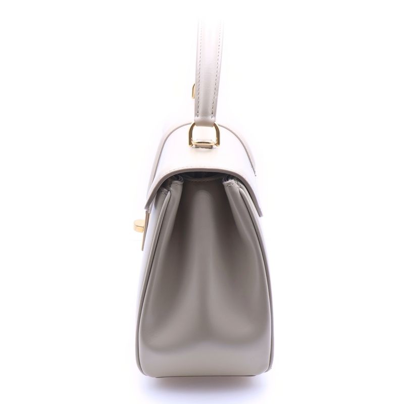 Celine Small 16 Seeds 2-Way Shoulder Bag Ivory Calfskin Gold