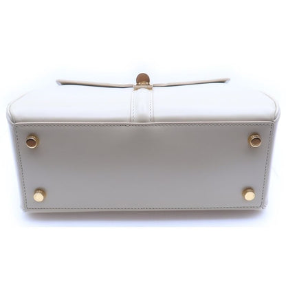Celine Small 16 Seeds 2-Way Shoulder Bag Ivory Calfskin Gold