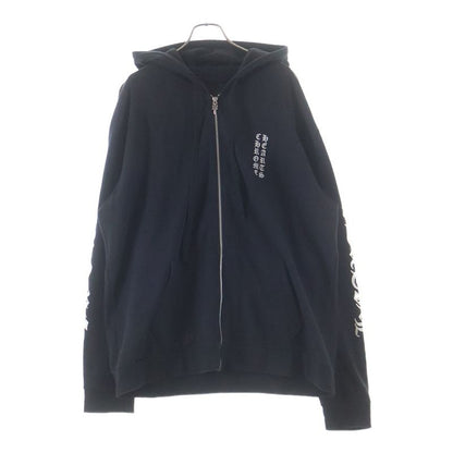 Chrome Hearts Sweatshirt HD Zip CH Plus All Over Pattern Backhoe Splint Zip