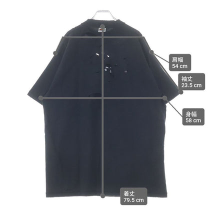 Balenciaga Destroy Inside Out T-Shirt Out Oversize Short Sleeve Black