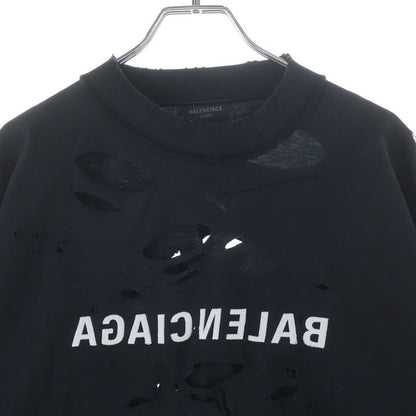 Balenciaga Destroy Inside Out T-Shirt Out Oversize Short Sleeve Black