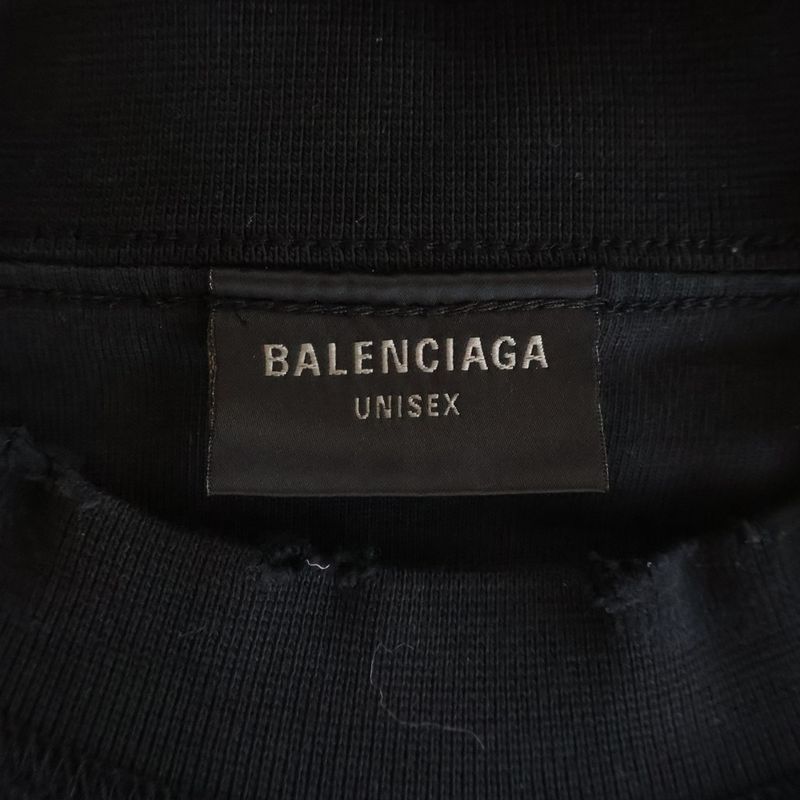 Balenciaga Destroy Inside Out T-Shirt Out Oversize Short Sleeve Black