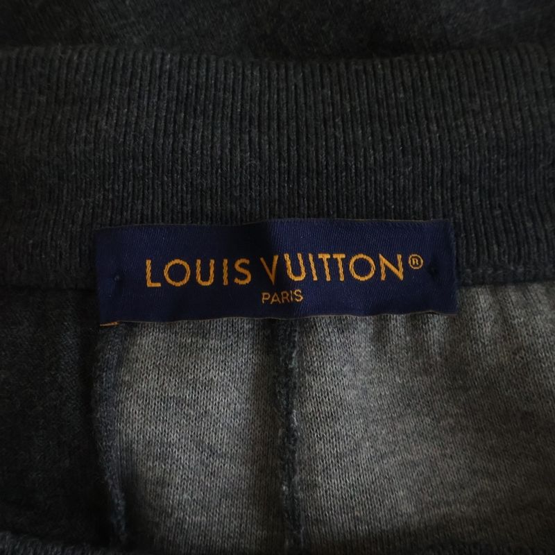 Louis Vuitton Double Face Knit Wool Travel Pants Gray Sweater