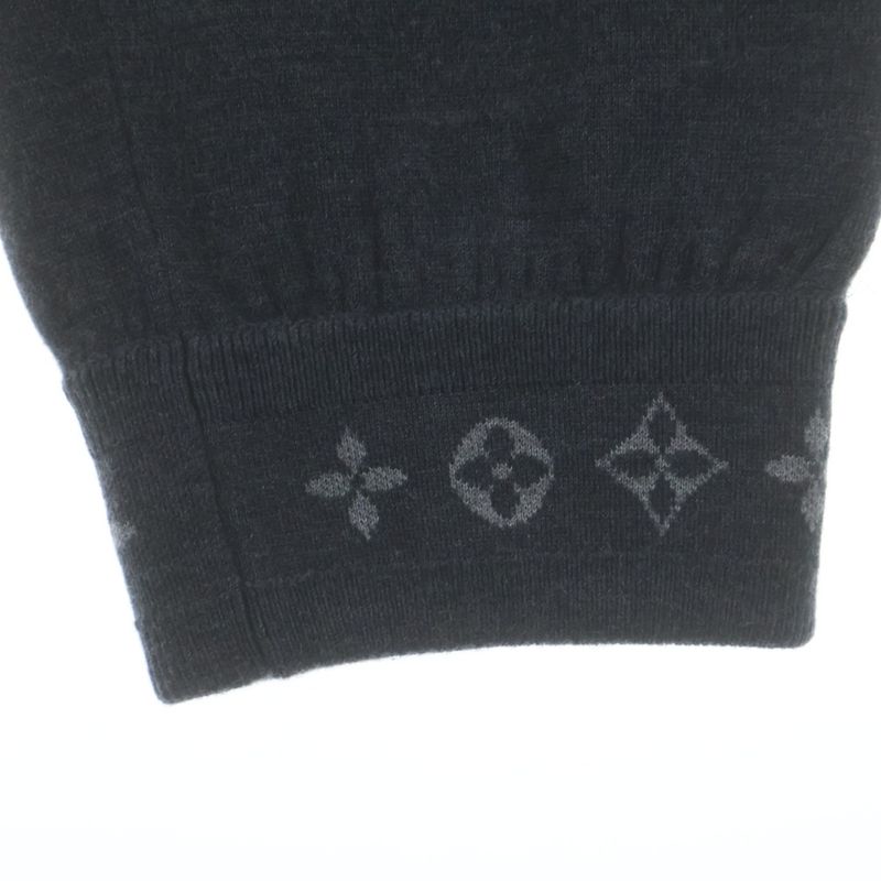 Louis Vuitton Double Face Knit Wool Travel Pants Gray Sweater
