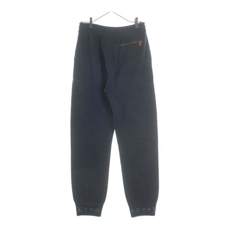 Louis Vuitton Double Face Knit Wool Travel Pants Gray Sweater