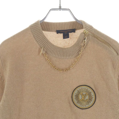 Louis Vuitton Chain Detail Patch Sweater Beige