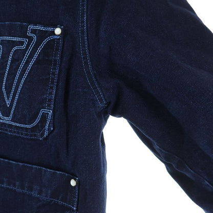 Louis Vuitton Wintari Lining Monogram Workwear Denim Jacket Blue