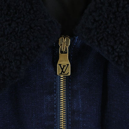 Louis Vuitton Wintari Lining Monogram Workwear Denim Jacket Blue
