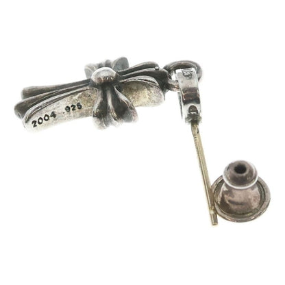 Chrome Hearts Bby Pprchn Baby Fat Cross Drop Earrings Silver