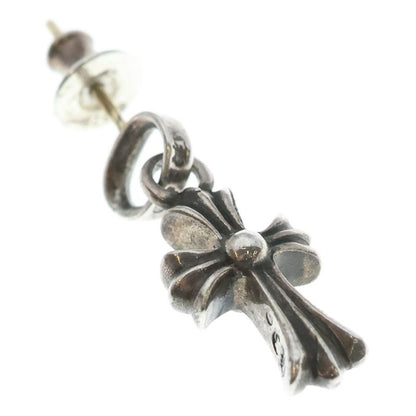 Chrome Hearts Bby Pprchn Baby Fat Cross Drop Earrings Silver