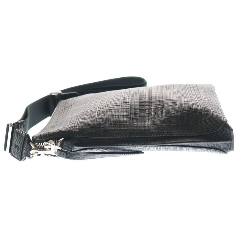 Loewe Goya Anagram Logo Leather Shoulder Bag Black