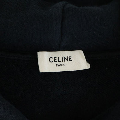 Celine Logo Pullover Hoodie Black