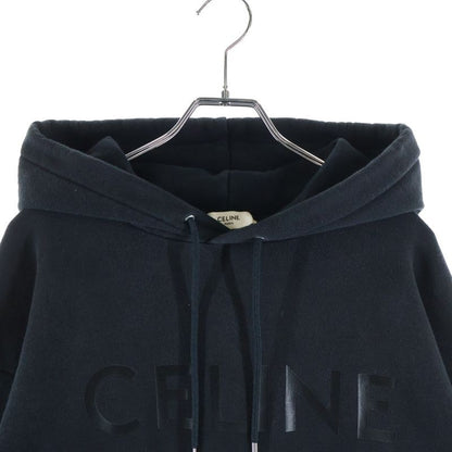 Celine Logo Pullover Hoodie Black