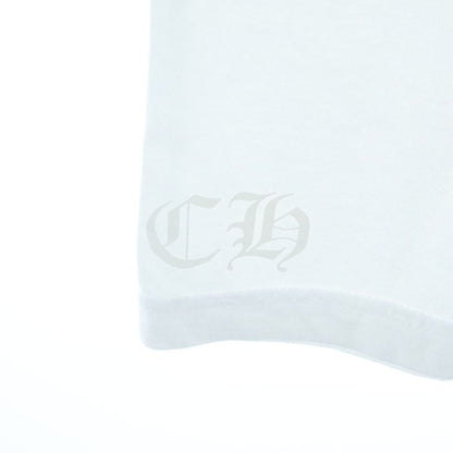 Chrome Hearts Vertical Logo Tee Double Sided Print Crew Neck Short Sleeve
