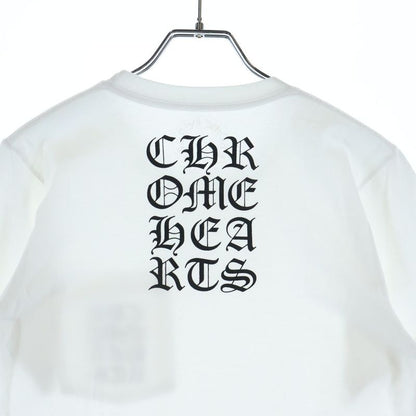 Chrome Hearts Vertical Logo Tee Double Sided Print Crew Neck Short Sleeve