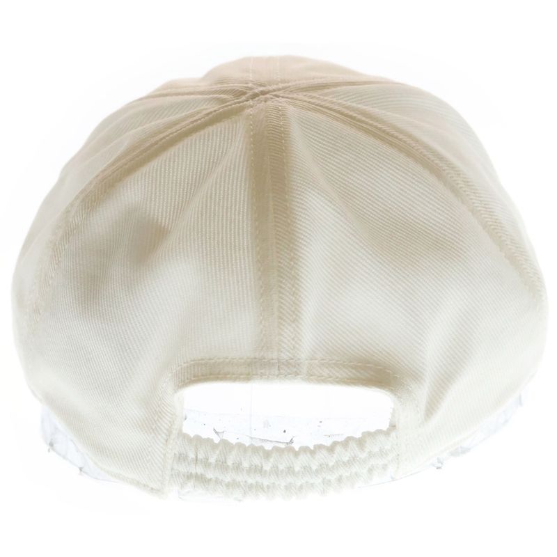 Miu Miu Front Logo Baseball Drill Cap White Hat
