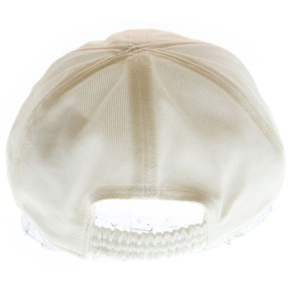 Miu Miu Front Logo Baseball Drill Cap White Hat