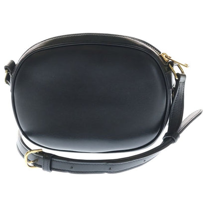 Celine CC Charm Small Shoulder Bag Pochette Black Leather Gold