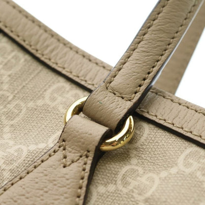 Gucci GG Supreme Ophidia Tote White Ivory Leather Gold