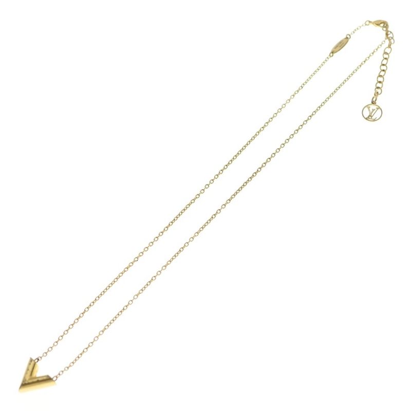 Louis Vuitton Essential Pendant Necklace Gold