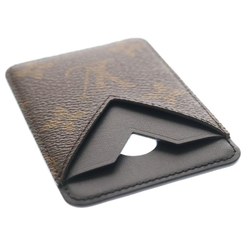 Louis Vuitton Card Holder Magnet Monogram Case Brown