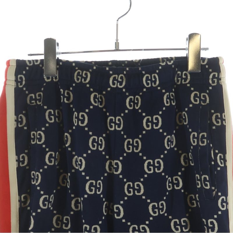 Gucci GG Jacquard Sweatshirt Pants All Over Pattern Navy
