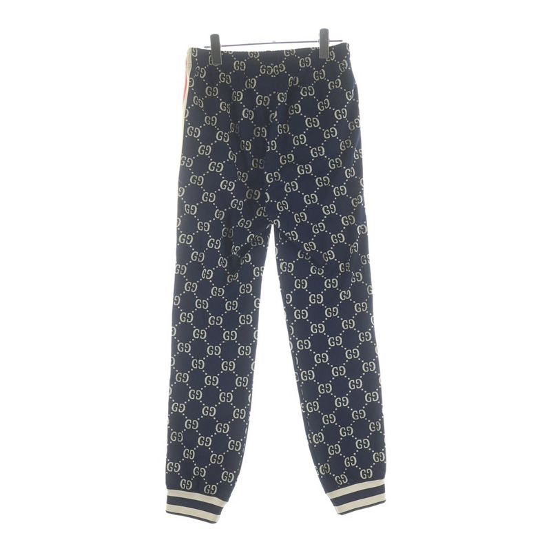 Gucci GG Jacquard Sweatshirt Pants All Over Pattern Navy